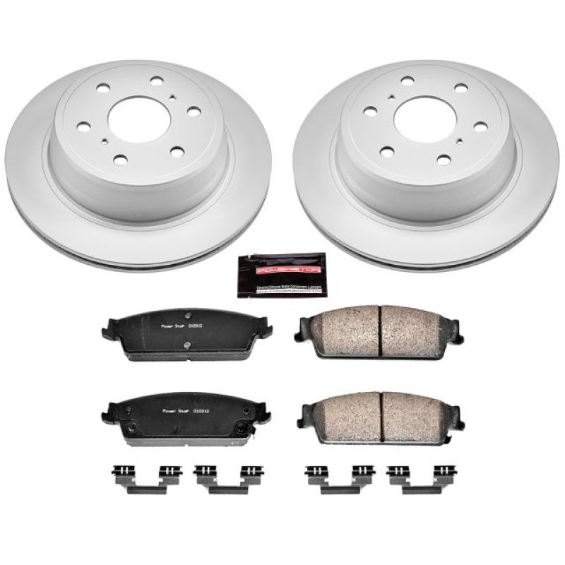 Load image into Gallery viewer, Power Stop 07-14 Cadillac Escalade Rear Z17 Evolution Geomet Coated Brake Kit
