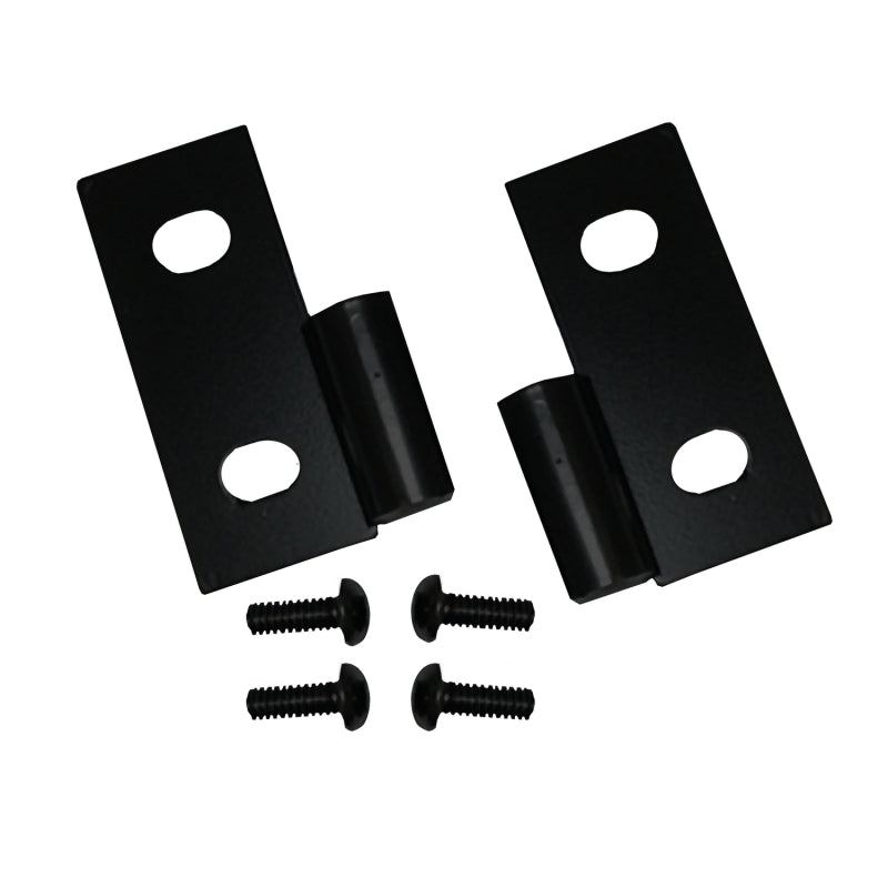 Load image into Gallery viewer, Rugged Ridge 76-06 Jeep CJ / Jeep Wrangler Black Lower Door Hinge Brackets
