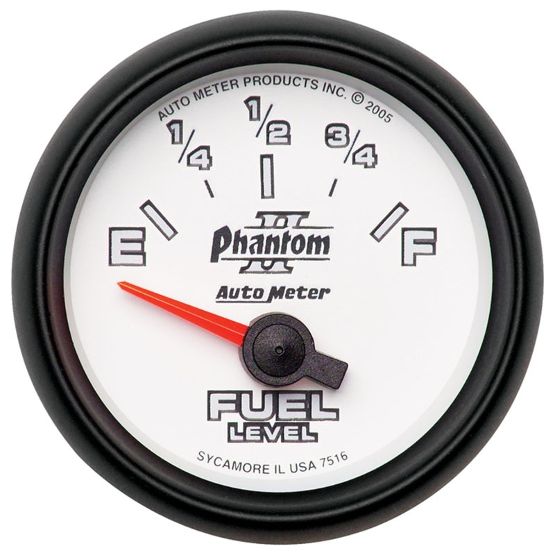 Load image into Gallery viewer, Autometer Phantom II 2-1/16in 240E - 33F OHM Electric Fuel Level Gauge
