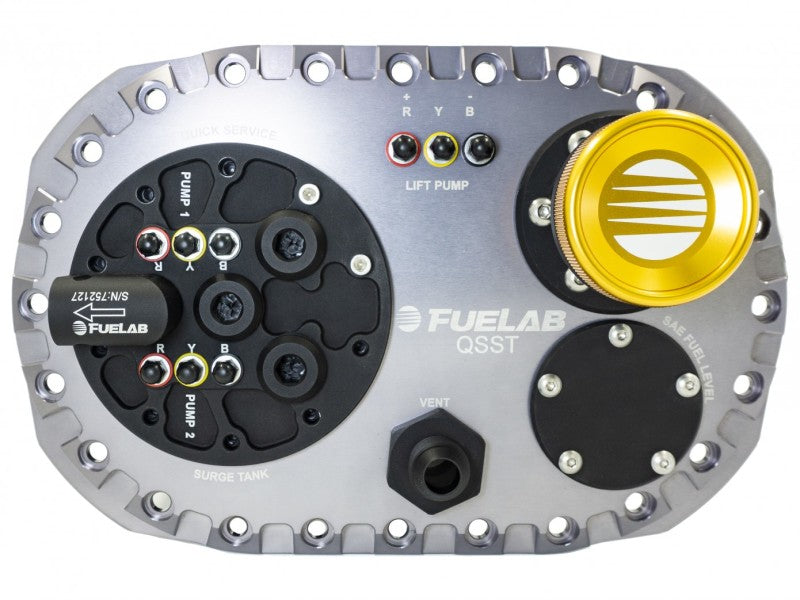 Load image into Gallery viewer, Fuelab Quick Service Surge Tank w/No Lift Pump &amp; No Surge Pump - Titanium
