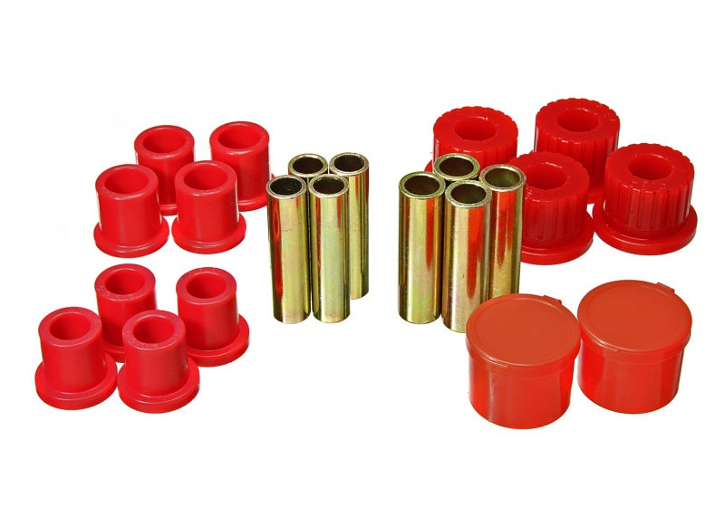 Load image into Gallery viewer, Energy Suspension 98-11 Ford Ranger 2/4WD Rear Leaf Spring Bushing Set - Red
