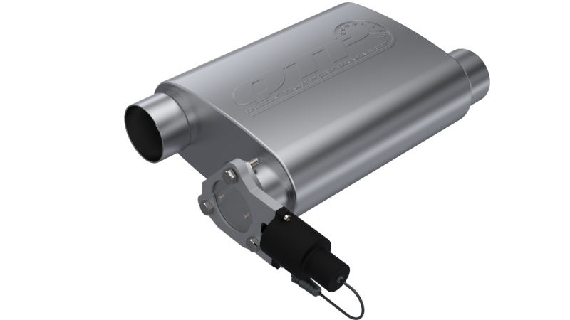 Load image into Gallery viewer, QTP 3in Weld-On 304SS Screamer Muffler w/Bolt-On QTEC Electric Cutout
