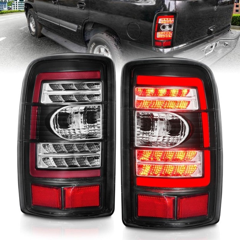 Load image into Gallery viewer, ANZO 2000-2006 Chevrolet Tahoe LED Tail Lights w/ Clear Lens Black Housing
