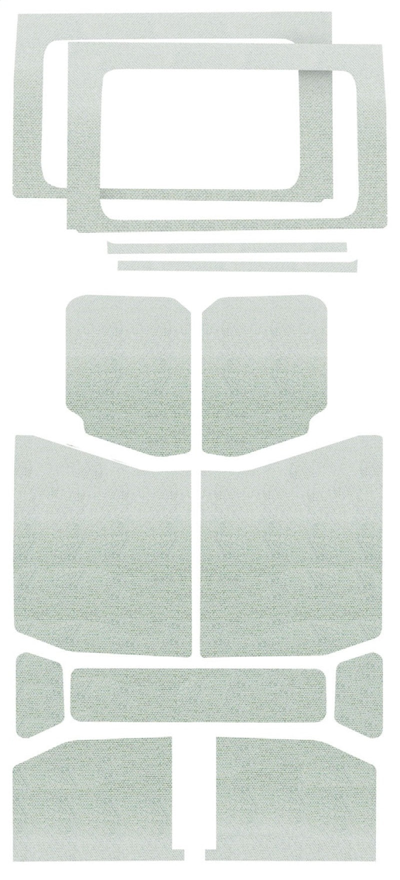 Load image into Gallery viewer, DEI 18-23 Jeep Wrangler JL 4-Door Boom Mat Complete Headliner Kit - 13 Piece - White
