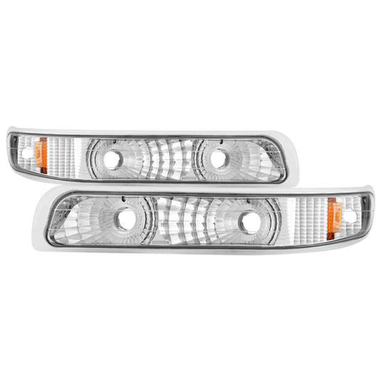 xTune Chevy Silverado 99-02 / Chevy Suburban/Tahoe 00-06 Amber Bumper Lights Euro CBL-JH-CS99-AM-E
