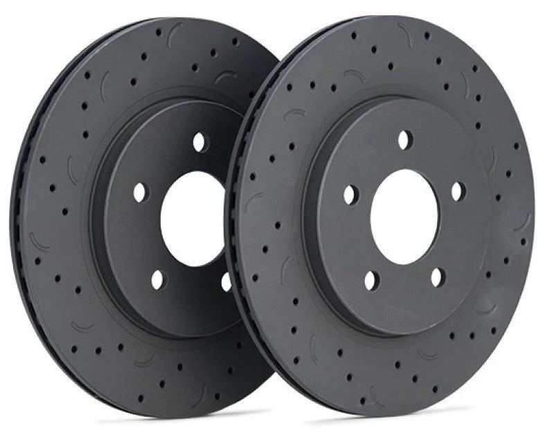 Load image into Gallery viewer, Hawk Talon 18-20 Jeep Wrangler Drilled And Slotted Front Brake Rotor Set
