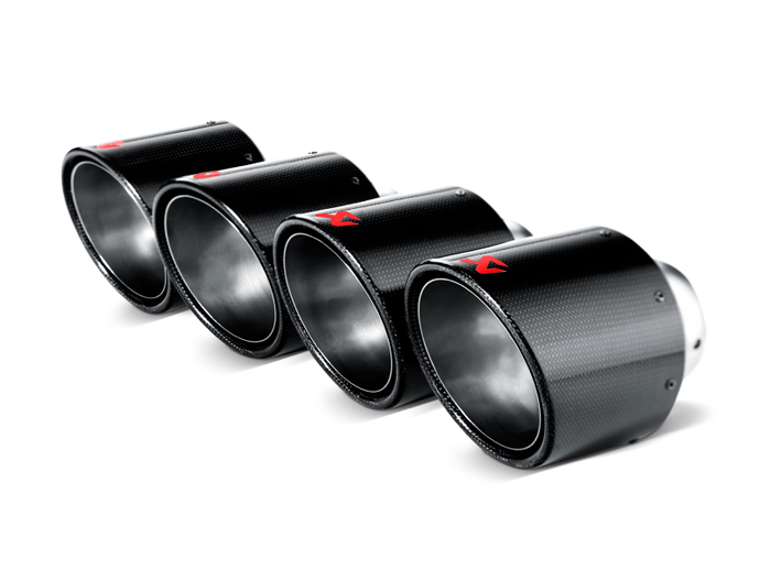 Akrapovic 06-13 Chevrolet Corvette ZO6/ZR1 (C6) Tail Pipe Set (Carbon 115 mm)