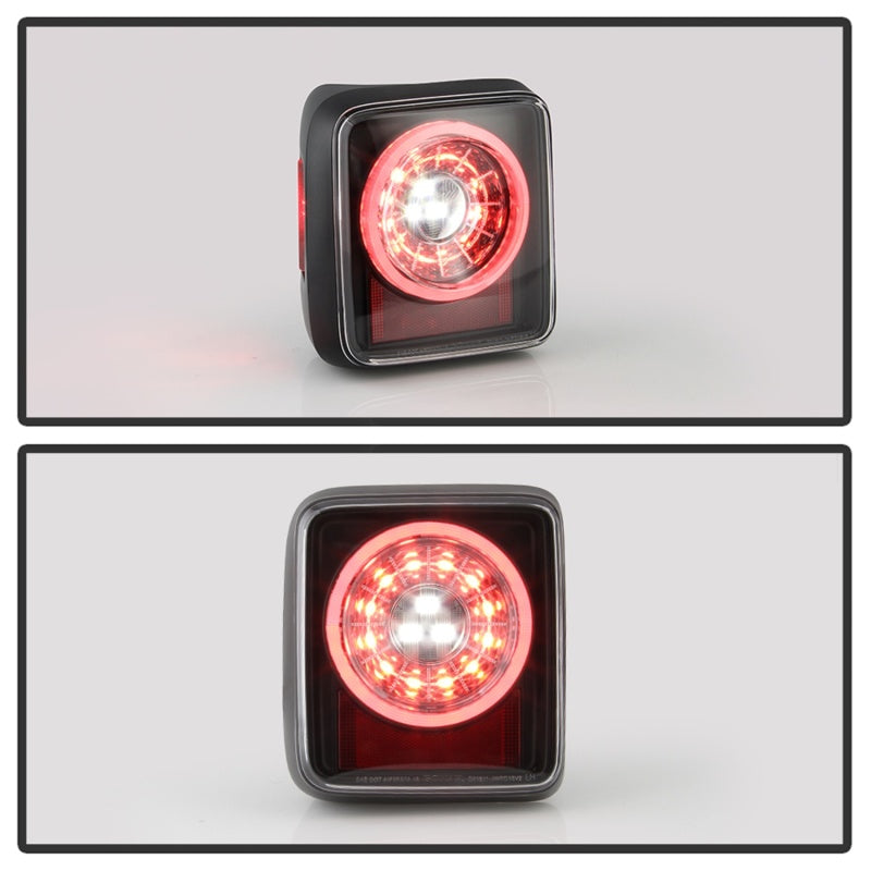 Load image into Gallery viewer, Spyder 19-20 Jeep Wrangler - Full LED Tail Lights - Seq Turn Signal - Black ALT-YD-JW19-SEQ-BK
