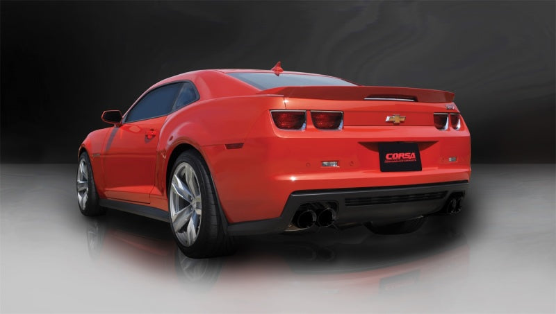 Load image into Gallery viewer, Corsa 2012-2015 Chevrolet Camaro Coupe ZL1 6.2L V8 Black Sport Cat-Back + XO Exhaust
