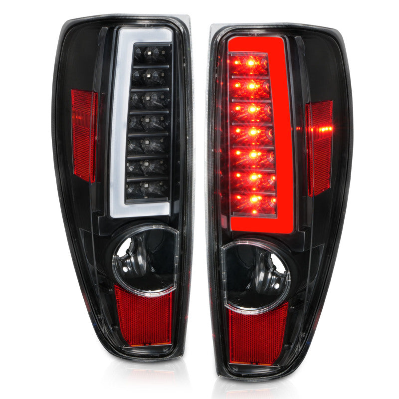 Load image into Gallery viewer, ANZO 2004-2012 Chevrolet Colorado/ GMC Canyon LED Tail Lights w/ Light Bar Black Housing
