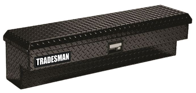 Tradesman Aluminum Side Bin Truck Tool Box (60in.) - Black
