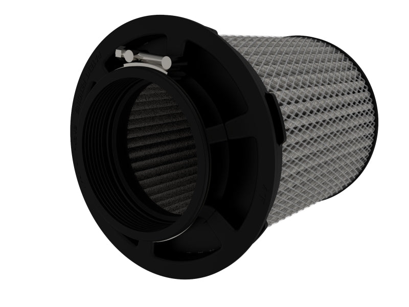 Load image into Gallery viewer, aFe MagnumFLOW Pro DRY S Universal Air Filter 4in F x 6.5n B x 6.5in T (Inv) x 8in H
