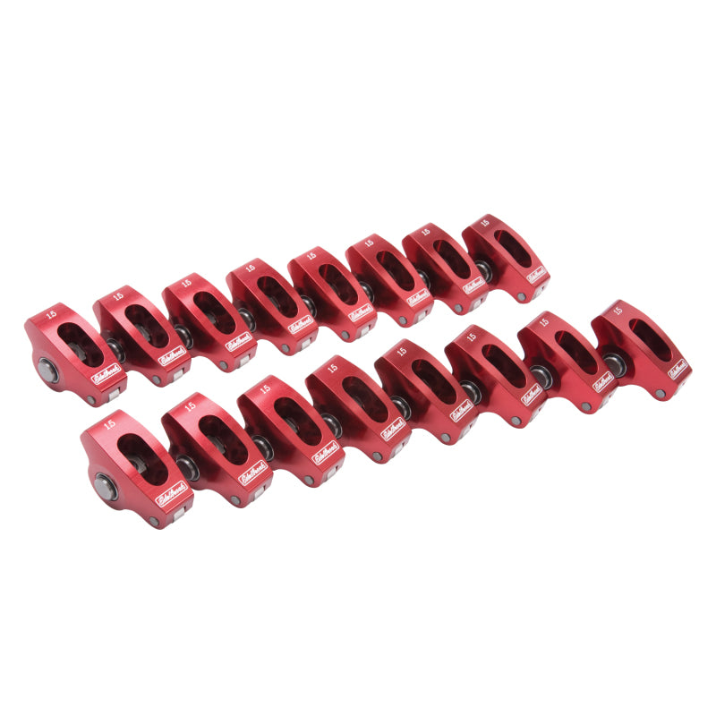 Load image into Gallery viewer, Edelbrock Roller Rocker Arm Wide Body SBC 1 5 1 (Set of 16)
