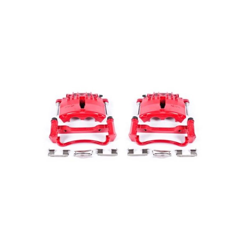 Load image into Gallery viewer, Power Stop 99-02 Ford Mustang Front Red Calipers w/Brackets - Pair
