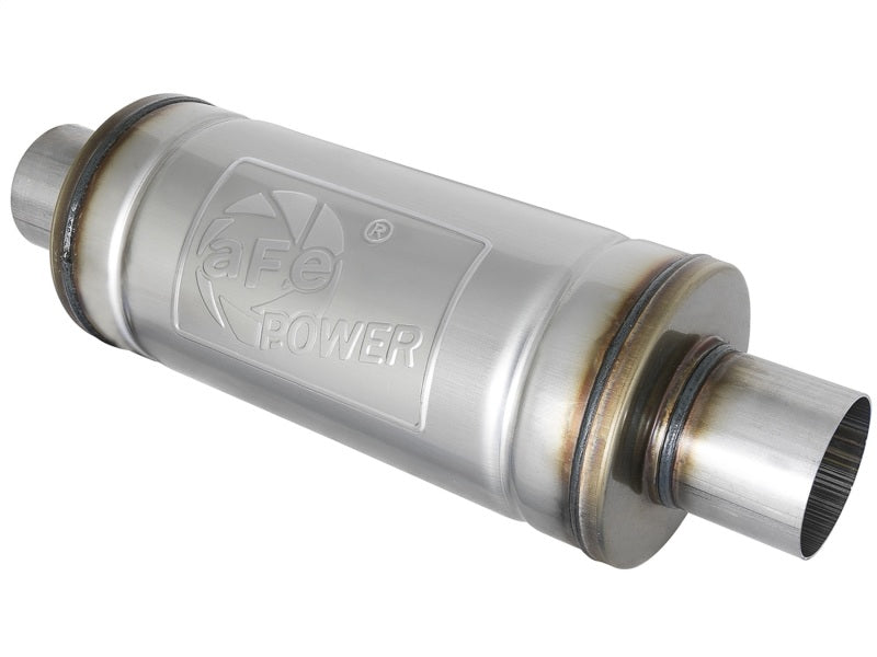 Load image into Gallery viewer, aFe MACH Force-Xp 409 SS Muffler 3in Center/Center 14in L x 6in Dia - Round Body
