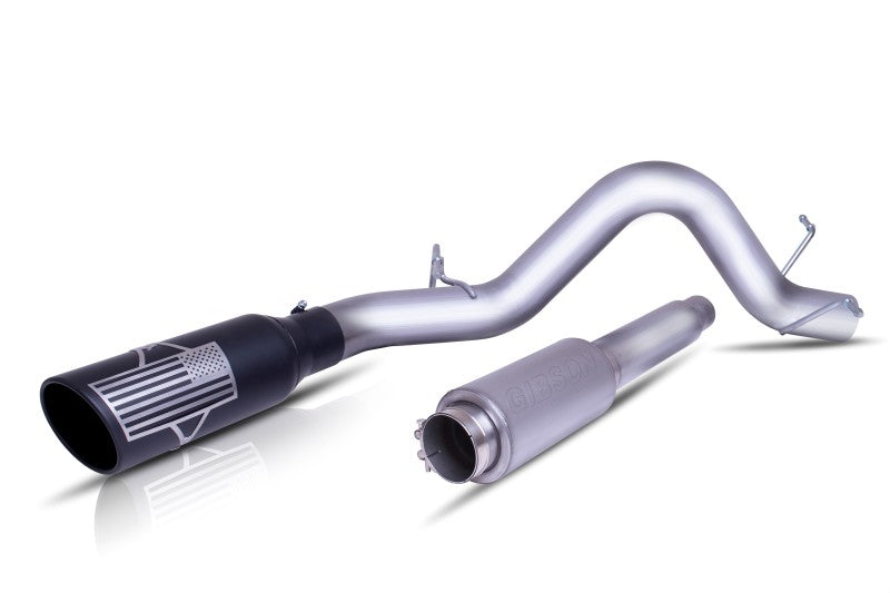 Load image into Gallery viewer, Gibson 07-09 GMC Sierra 1500 SLE 6.0L 4in Patriot Series Cat-Back Single Exhaust - Stainless
