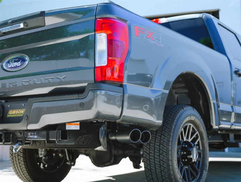 Load image into Gallery viewer, Gibson 2019 Ford F250 Super Duty 6.2L Black Elite Cat-Back Dual Sport Exhaust System - Stainless
