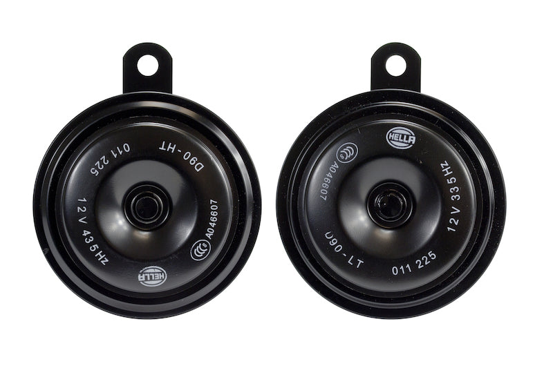 Load image into Gallery viewer, Hella Horn Kit Bx Blk Disc 92Mm 12V Univ
