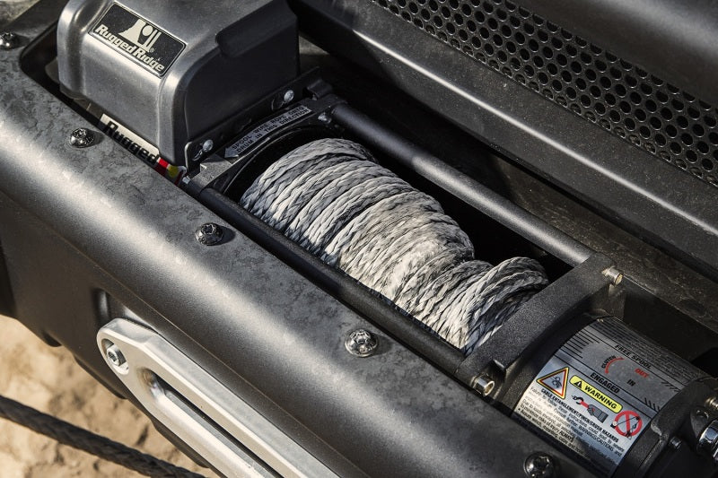Load image into Gallery viewer, Rugged Ridge Synthetic Winch Line Dark Gray 7/16in x 90 Ft
