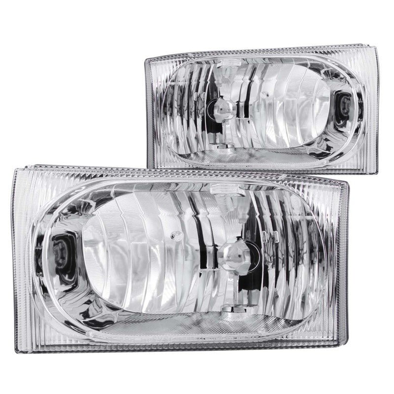 Load image into Gallery viewer, ANZO 2000-2004 Ford Excursion Crystal Headlights Chrome 2pc
