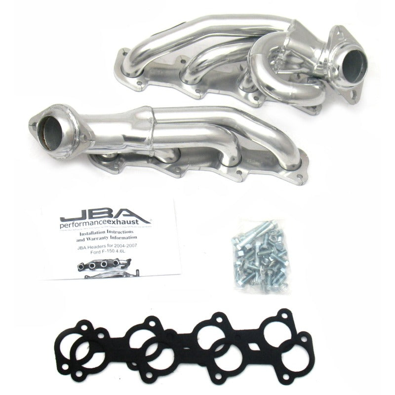 Load image into Gallery viewer, JBA 04-08 Ford F-150 4.6L 2V 1-1/2in Primary Silver Ctd Cat4Ward Header
