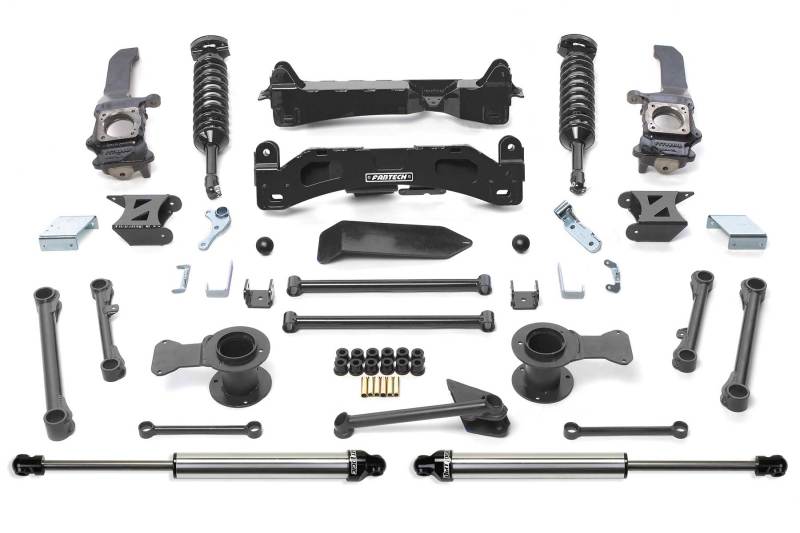 Load image into Gallery viewer, Fabtech 06-09 Toyota FJ 4WD 6in Perf Sys w/Dlss 2.5C/Os &amp; Rr Dlss
