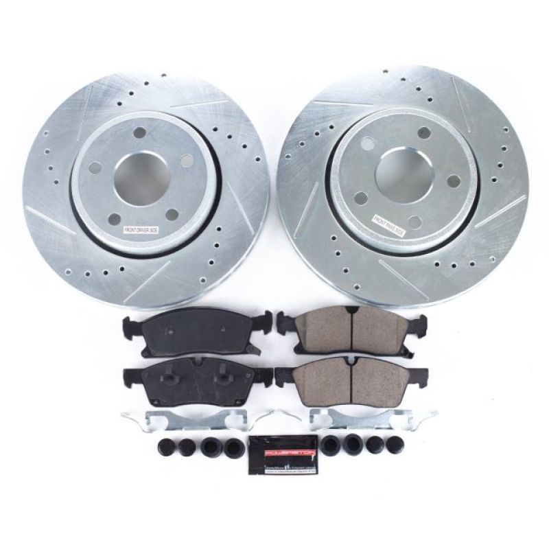 Load image into Gallery viewer, Power Stop 11-19 Dodge Durango Front Z23 Evolution Sport Brake Kit

