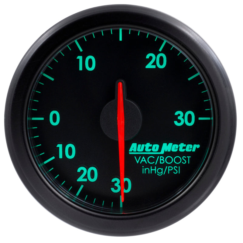 Load image into Gallery viewer, Autometer Airdrive 2-1/6in Boost/Vac Gauge 30in HG/30 PSI - Black
