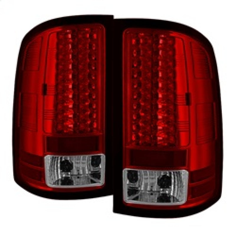 Load image into Gallery viewer, Spyder GMC Sierra 07-13 (Not 3500 Dually 4 Rear Wheels)LED Tail Lights Red Clear ALT-YD-GS07-LED-RC
