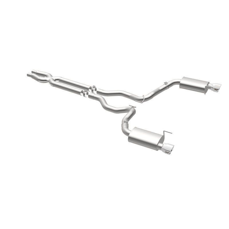 Load image into Gallery viewer, MagnaFlow Cat Back, SS, 3in, Street, Dual Split Polished 4.5in Tips 2015 Ford Mustang GT V8 5.0L
