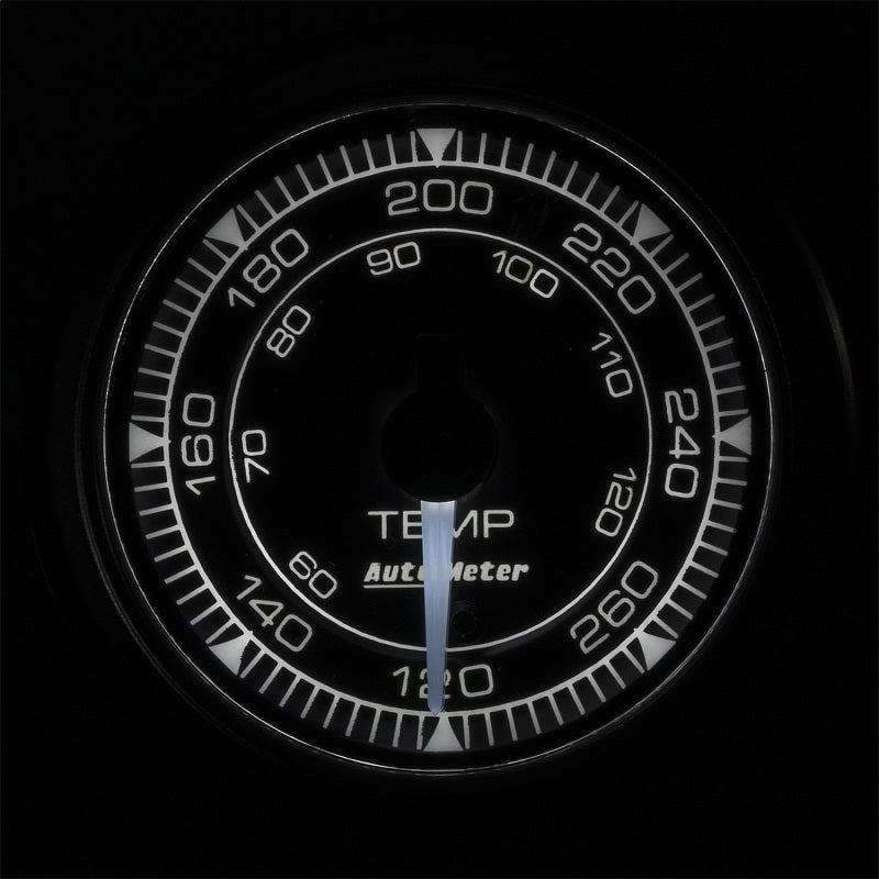 Load image into Gallery viewer, Autometer Chrono 2-1/16in 120-280 Degree Temperature Gauge
