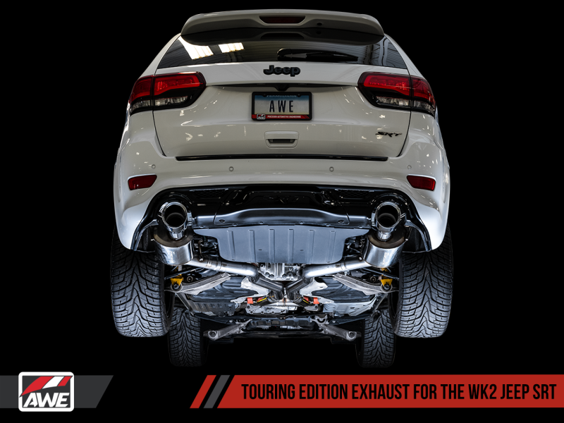 Load image into Gallery viewer, AWE Tuning 2020 Jeep Grand Cherokee SRT Touring Edition Exhaust - Chrome Silver Tips
