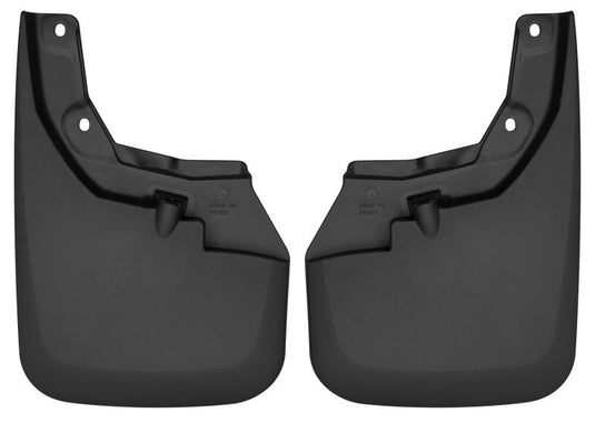Husky Liners 16-22 Toyota Tacoma w/ OE Fender Flares Custom Molded Front Mud Guards - Black