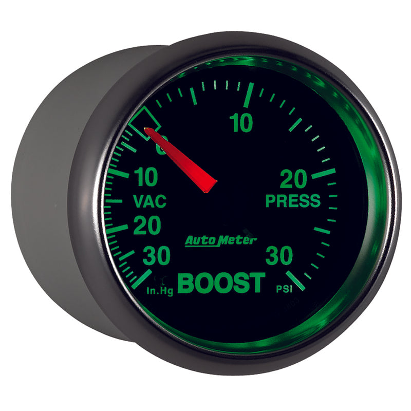 Load image into Gallery viewer, Autometer GS 52mm 30 In Hg.-Vac/30 PSI Mechanical Vacuum/Boost Gauge
