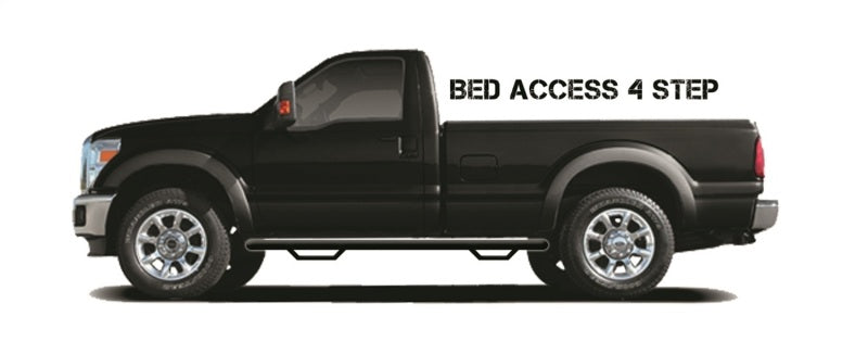 Load image into Gallery viewer, N-Fab Nerf Step 17-18 Ford F-250/F-350 Regular Cab 8ft Bed - Gloss Black - Bed Access - 3in
