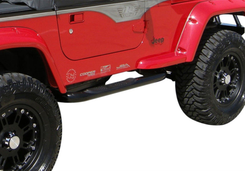 Load image into Gallery viewer, Rampage 1987-1995 Jeep Wrangler(YJ) 3 Inch Round Nerf Bar - Black
