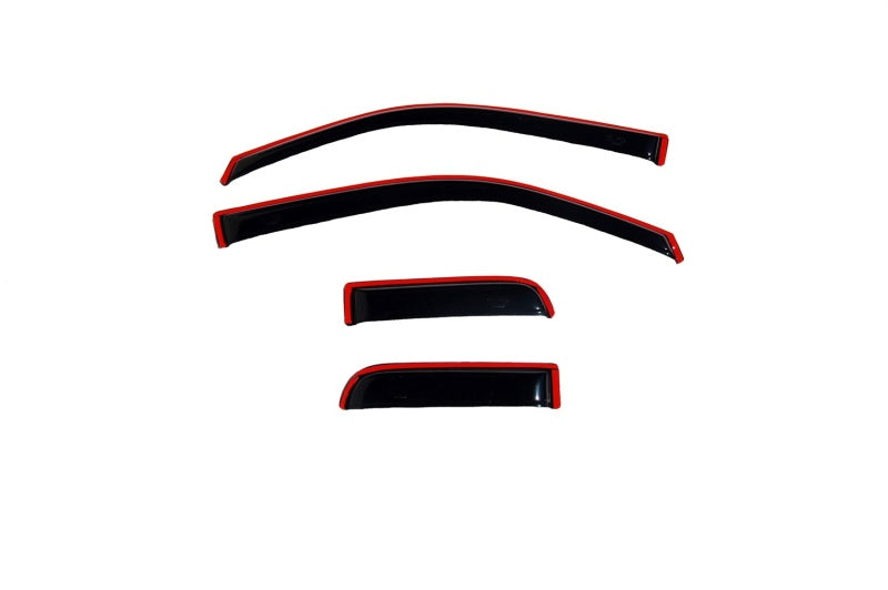Load image into Gallery viewer, AVS 04-14 Ford F-150 Supercab Ventvisor In-Channel Front &amp; Rear Window Deflectors 4pc - Smoke

