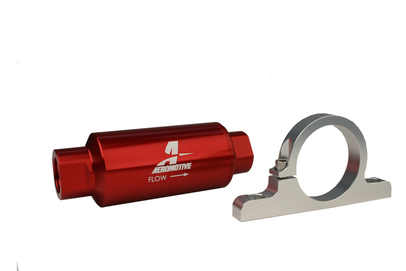 Load image into Gallery viewer, Aeromotive Filter / Bracket Combo Kit - 12301 Filter / 12305 Billet Bracket
