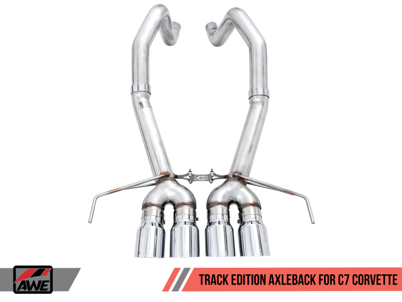 Load image into Gallery viewer, AWE Tuning 14-19 Chevy Corvette C7 Z06/ZR1 (w/AFM) Track Edition Axle-Back Exhaust w/Chrome Tips
