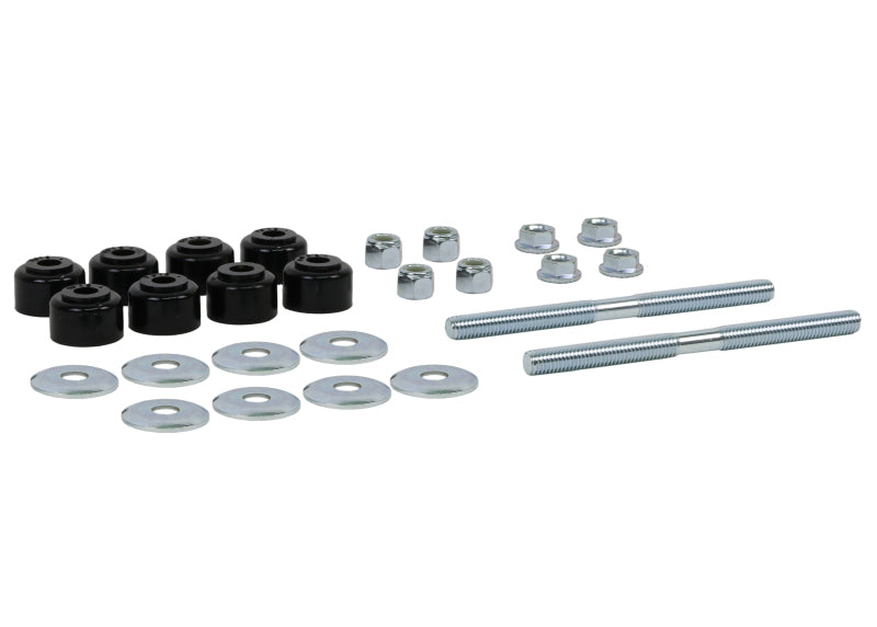 Load image into Gallery viewer, Whiteline Plus Universal Sway Bar Link Threaded Rod w/ Poly Bushes 140mm
