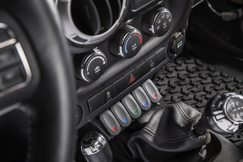 Load image into Gallery viewer, Rugged Ridge Lower Console Switch Panel 11-18 Jeep Wrangler JK/JKU
