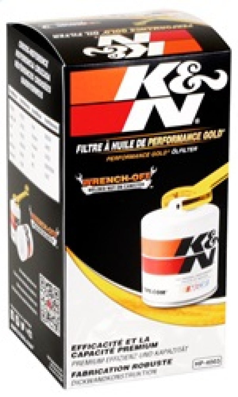 Load image into Gallery viewer, K&amp;N Dodge Performance Gold Oil Filter
