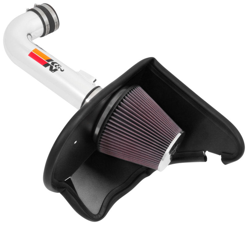 Load image into Gallery viewer, K&amp;N 16-17 Chevy Camaro 3.6L Silver Typhoon Short Ram Intake
