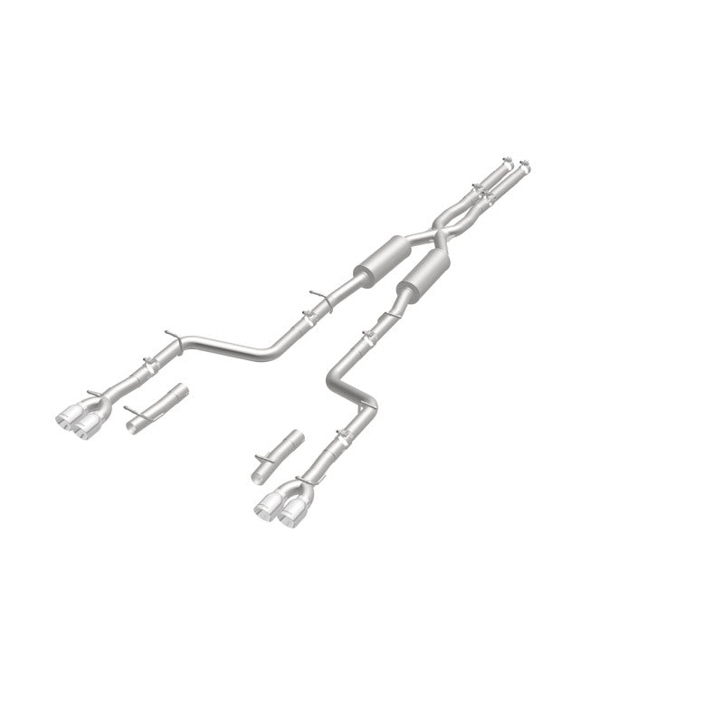 Load image into Gallery viewer, MagnaFlow Cat-Back, SS, 2.5in, Quad Split Rear 3.5in Tip 2015 Dodge Challenger 3.6L V6
