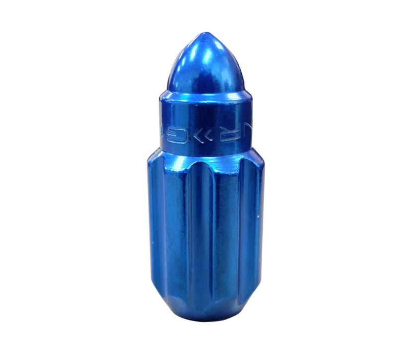 Load image into Gallery viewer, NRG 500 Series M12 X 1.5 Bullet Shape Steel Lug Nut Set - 21 Pc w/Lock Key - Blue
