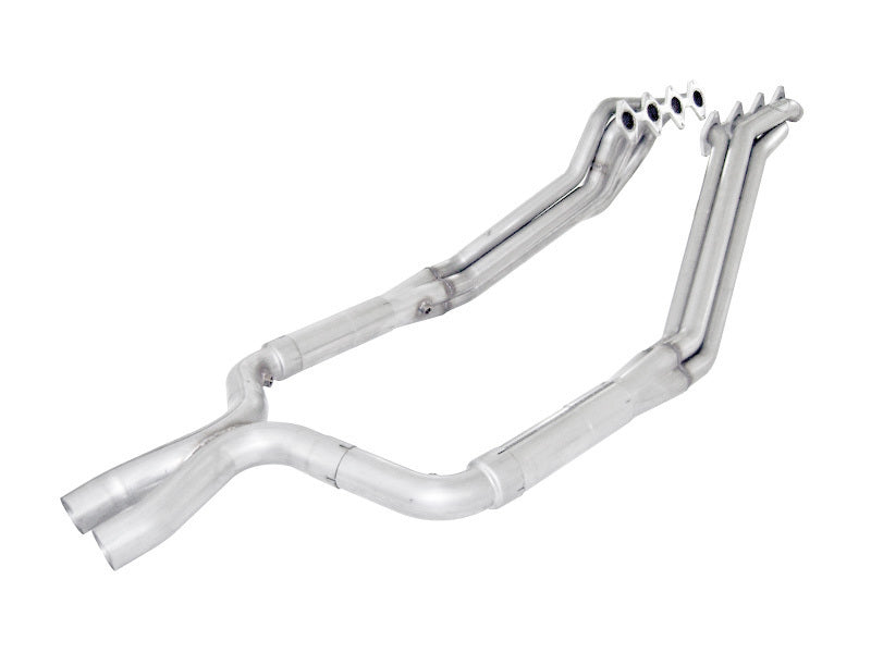 Load image into Gallery viewer, Stainless Works 2005-10 Mustang GT 1-3/4in Headers 3in High-Flow Cats X-Pipe Factory Connection
