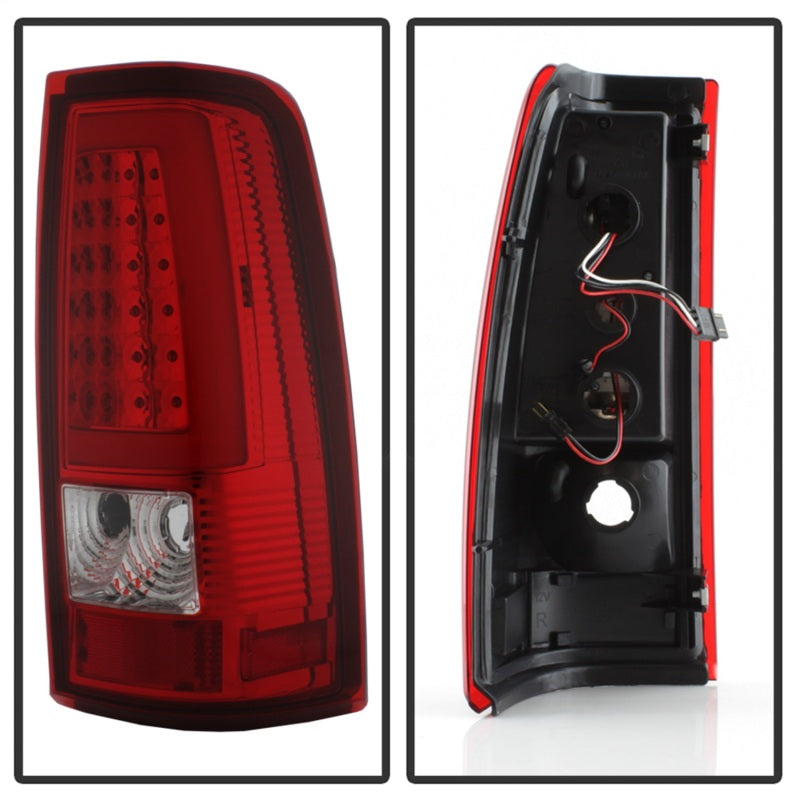 Load image into Gallery viewer, xTune Chevy Silverado 1500/2500/3500 99-02 / Version 3 Tail Lights Red Clear ALT-ON-CS99V3-LBLED-RC
