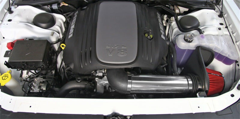 Load image into Gallery viewer, Spectre 11-17 Dodge Challenger/Charger 5.7L V8 Air Intake Kit - Polished w/Red Filter
