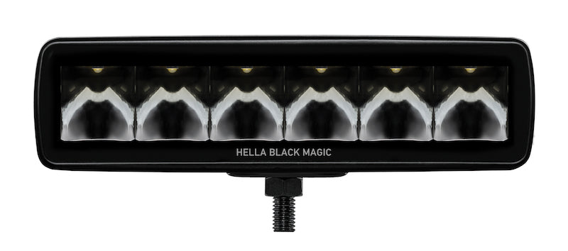 Load image into Gallery viewer, Hella Universal Black Magic 6 L.E.D. Mini Light Bar - Spot Beam
