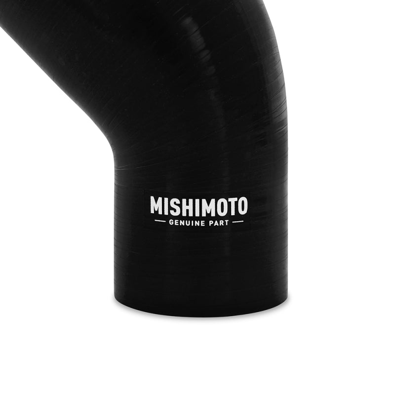 Load image into Gallery viewer, Mishimoto Silicone Reducer Coupler 45 Degree 3in to 3.75in - Black
